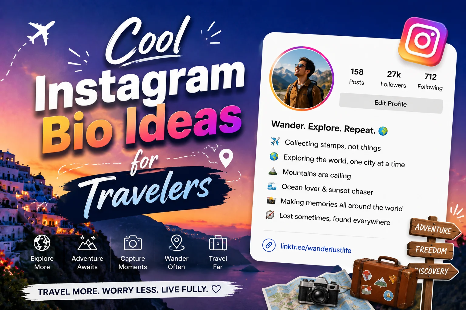 Instagram Bio Ideas for Travelers