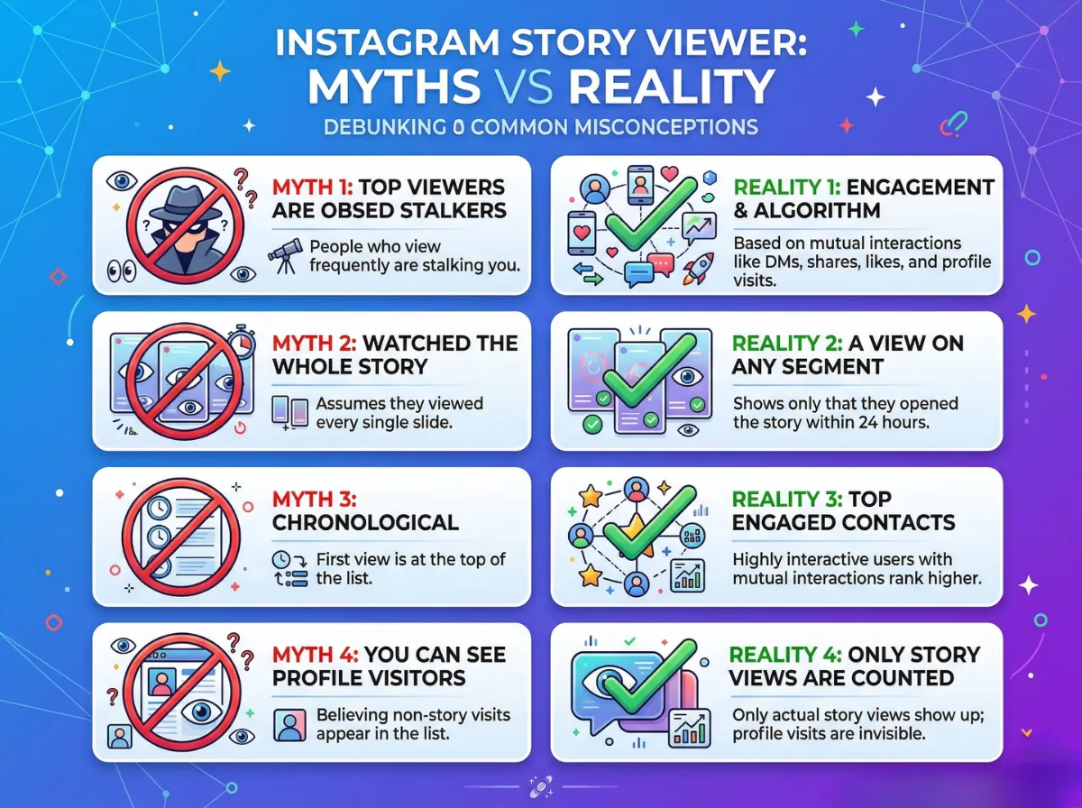 Instagram story viewer myths vs reality with 8 common misconceptions expose